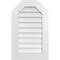 Ekena Millwork Octagonal Top Surface Mount PVC Gable Vent w/ 3-1/2"W x 1"P Standard Frame, 20"W x 32"H GVPOT20X3201SN - alternate 1